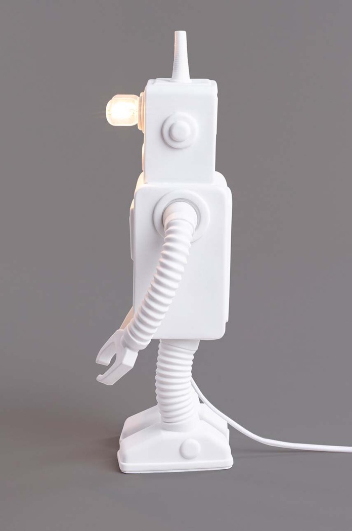 Seletti veioza Robot Lamp 14710 alb