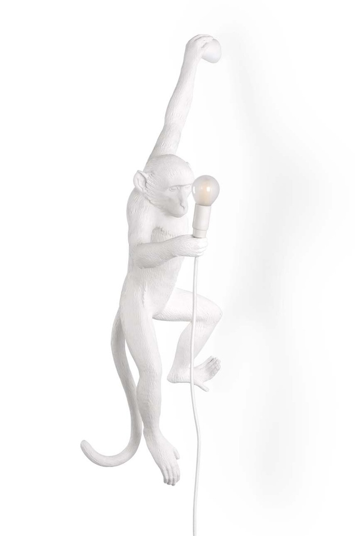 Nástenná lampa Seletti The Monkey Lamp Hanging biela 14881