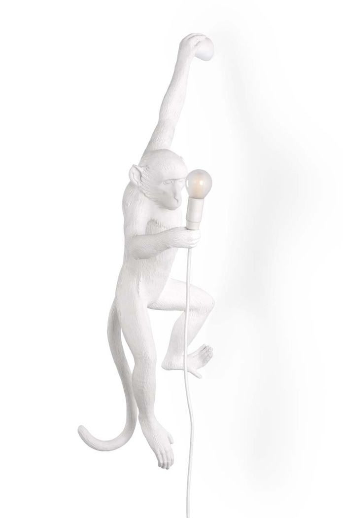 Nástenná lampa Seletti The Monkey Lamp Hanging biela 14881
