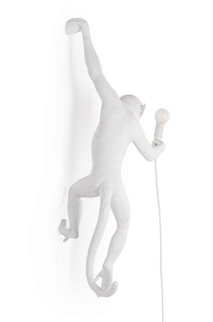 Nástenná lampa Seletti The Monkey Lamp Hanging 14881 biela AA00