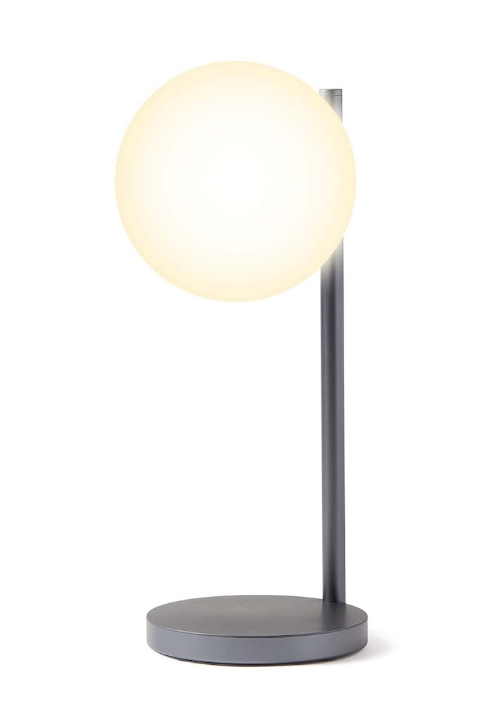 Salon i sypialnia Lexon lampka z ładowarką bezprzewodową Bubble Lamp LH70X czarny