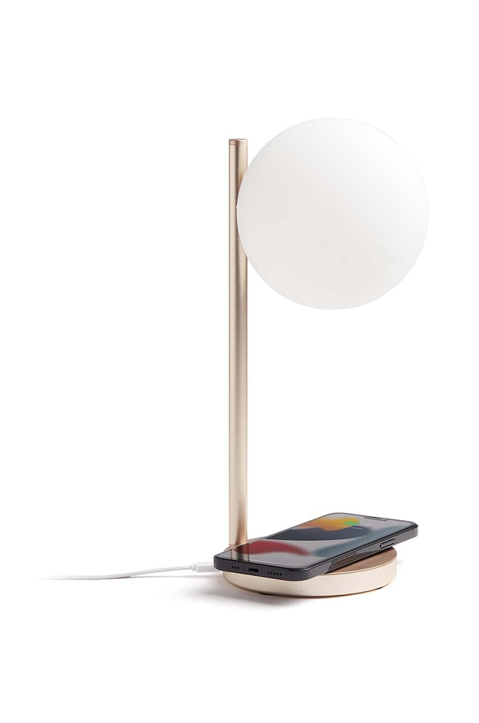 Lexon Lampa s bezdrátovou nabíječkou Lexon Bubble Lamp LH70D žlutá AA00