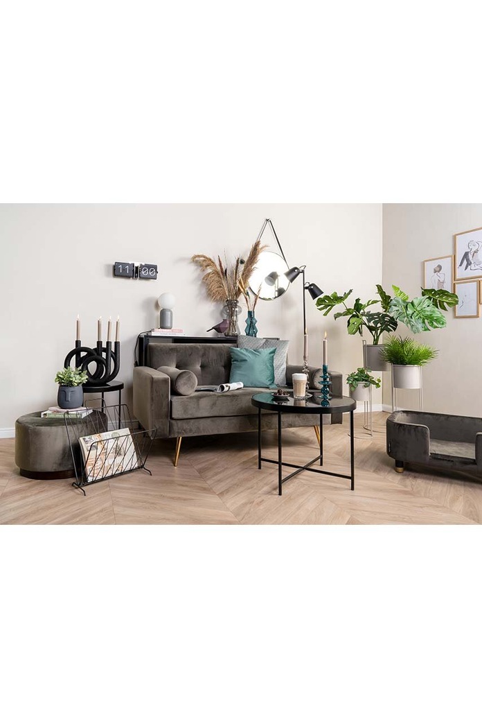 Stolna lampa Leitmotiv Gala LM1892GY siva