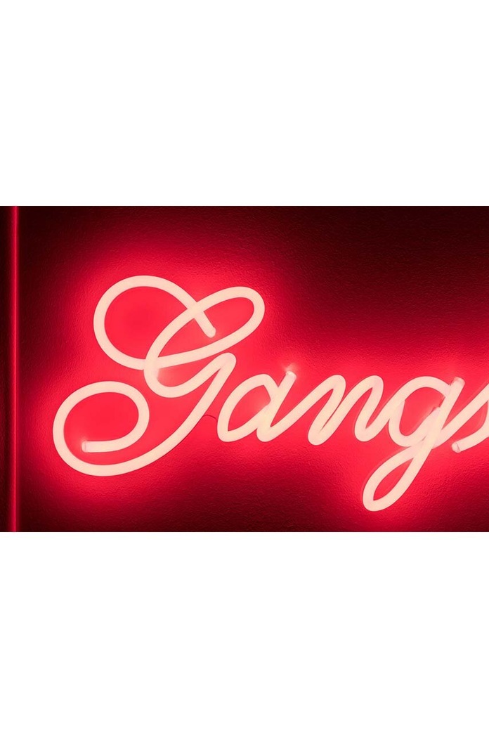 Bold Monkey decorazione da parete al neon Gangsters rosso BM54003