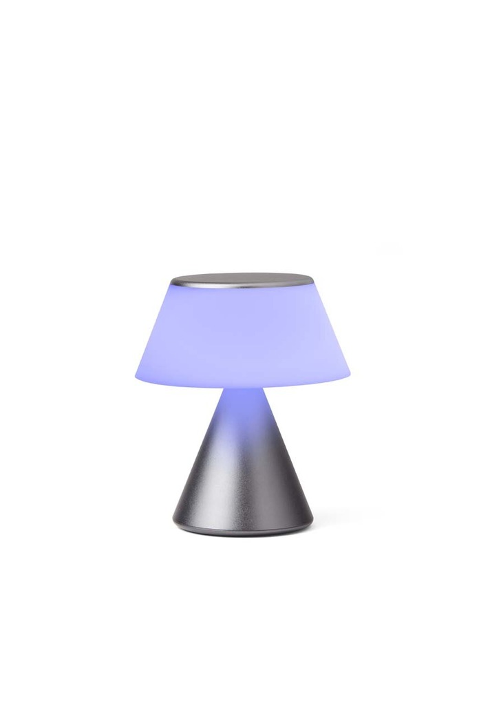 Obývací pokoj a ložnice LED lampa Lexon Luma M LH87MX šedá