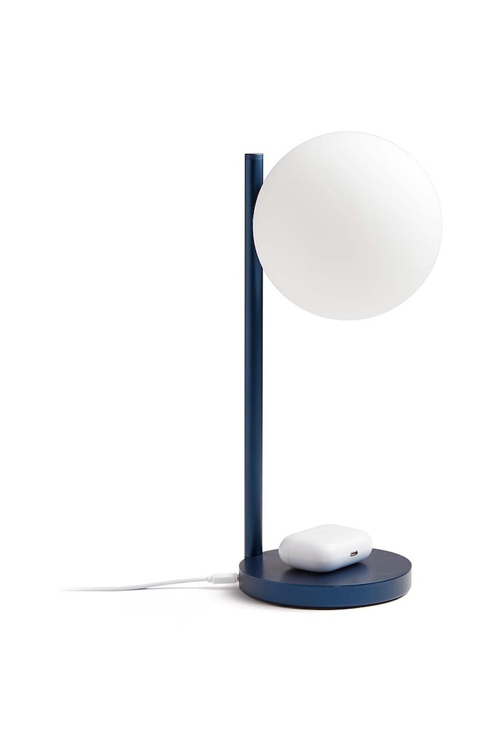 Svetilka z brezžičnim polnilnikom Lexon Bubble Lamp LH70DB