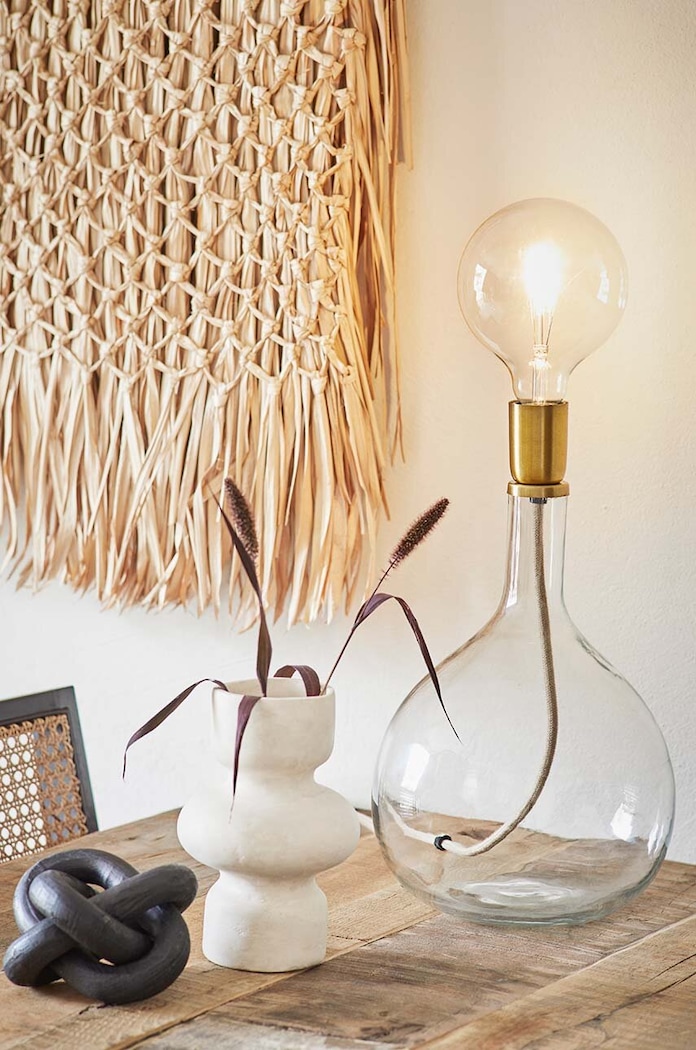 Stolní lampa Madam Stoltz IML.222 průhledná AA00
