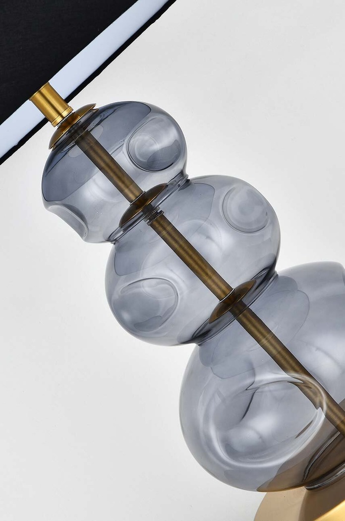 Obývací pokoj a ložnice Stolní lampa Martina DT8553A.black.gold černá