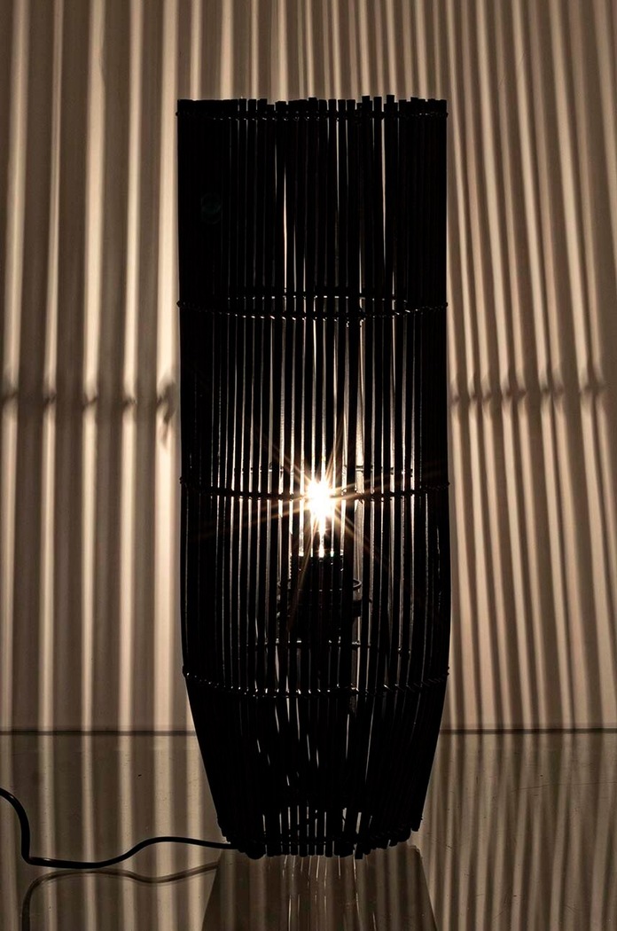 Stojaca lampa Bizzotto Arusha 827982 čierna AA00