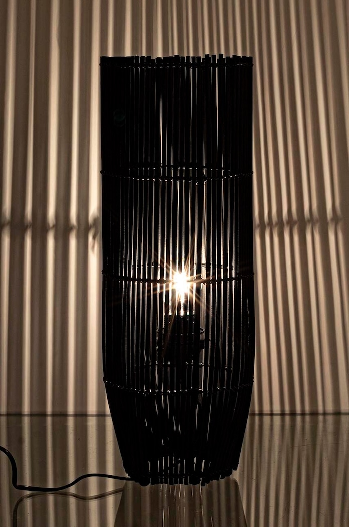 Stojaca lampa Bizzotto Arusha 827982 čierna AA00