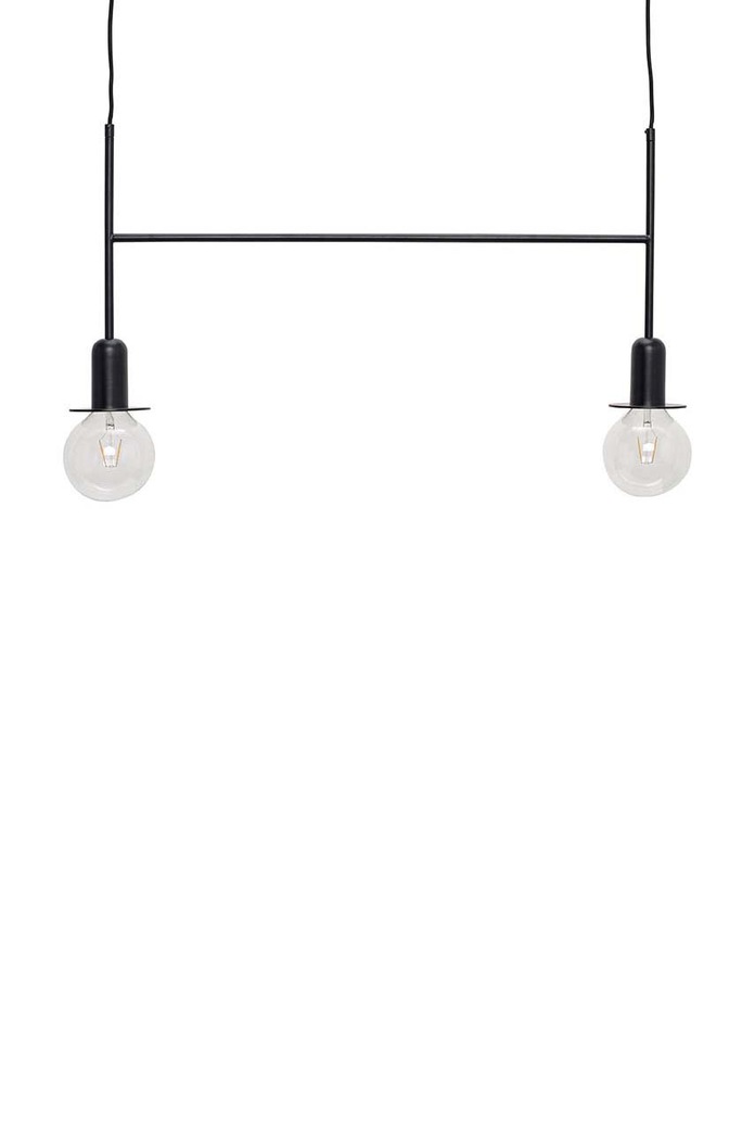 Závěsná lampa Hübsch Twice černá 990816