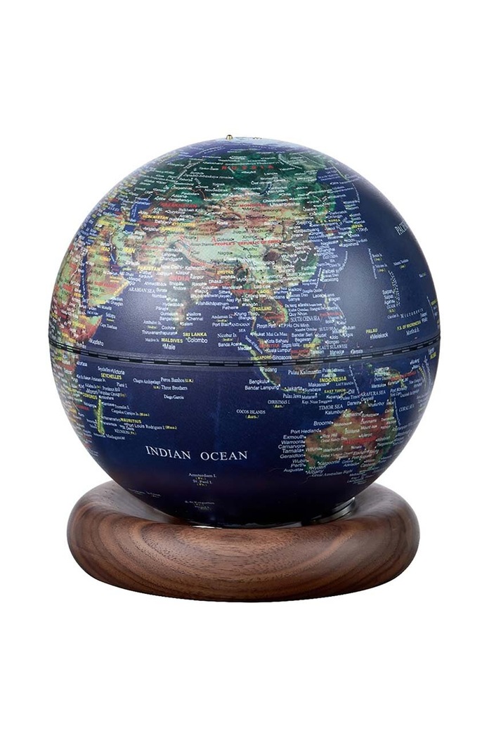 Ασύρματο φωτιστικό led Gingko Design Atlas Globe Mini μπλε G038M.WT