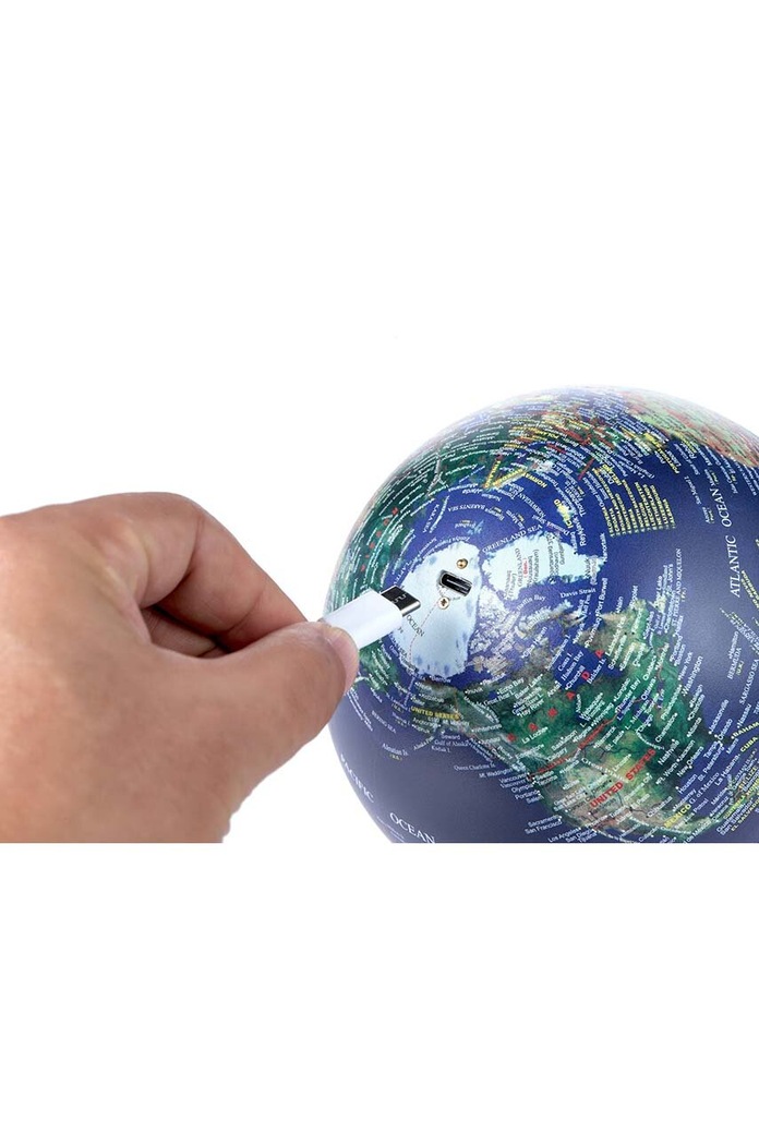 Ασύρματο φωτιστικό led Gingko Design Atlas Globe Mini μπλε G038M.WT