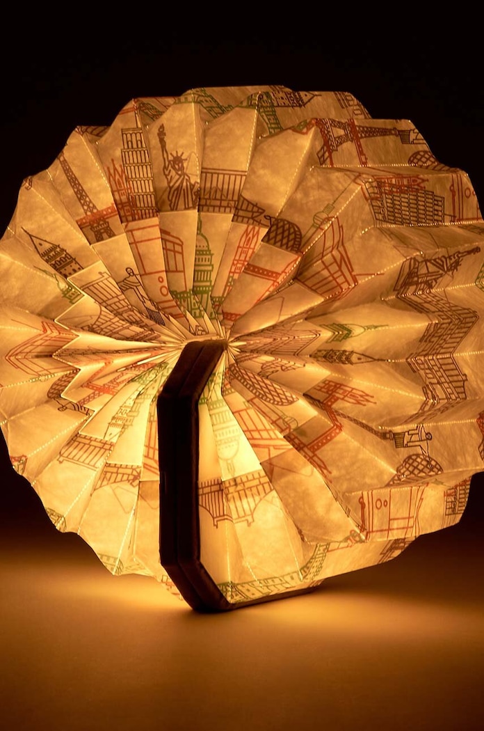 Всекидневна и спалня Led лампа Gingko Design Velvet Accordion Lamp G006LM сив