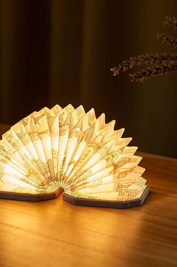Led лампа Gingko Design Velvet Accordion Lamp G006LM сив