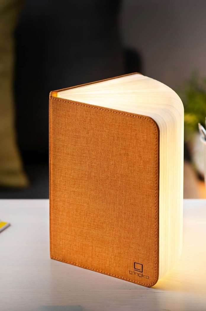 Salon i sypialnia Gingko Design lampa ledowa Large Fabric Book Light GK12F.OE1 pomarańczowy