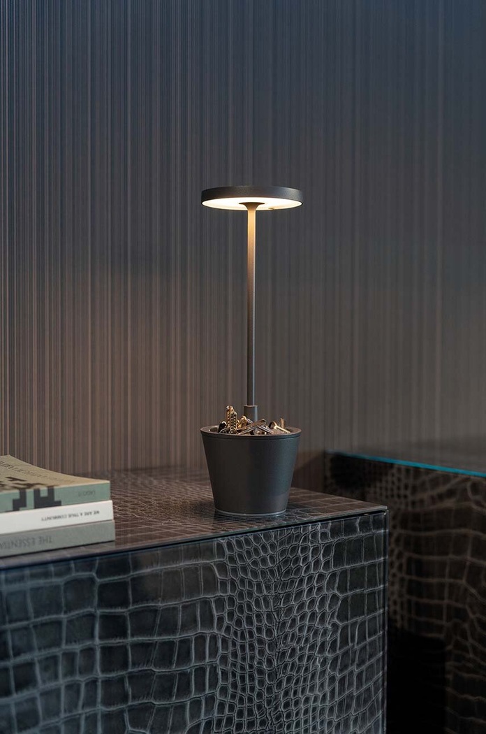 Bezdrátová stolní LED lampa Zafferano Paldina Reverso LD0420N3 černá