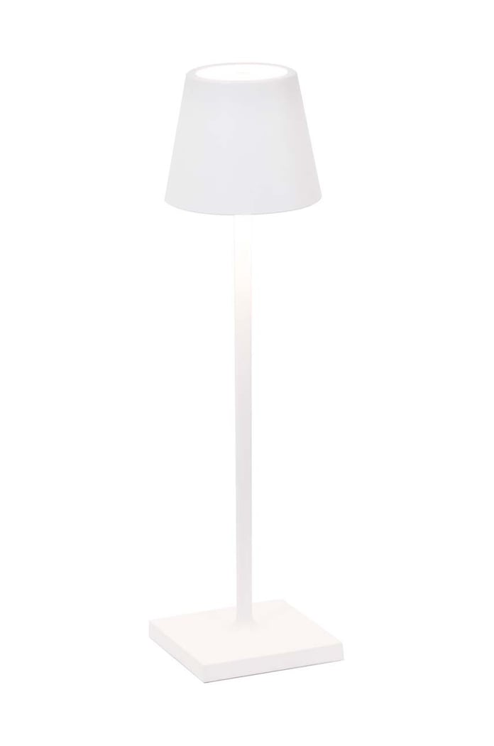 Zafferano lampa stołowa bezprzewodowa led Poldina Micro biały LD0490B3