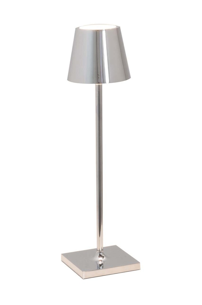 Zafferano lampa stołowa bezprzewodowa led Poldina Micro szary LD0490C3
