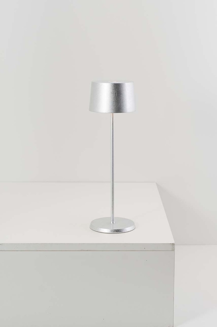 Obývací pokoj a ložnice Bezdrátová stolní LED lampa Zafferano Olivia Pro LD0850BFA šedá