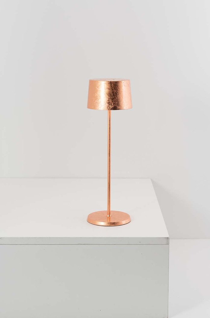 Obývacia izba a spálňa Bezdrôtová led stolná lampa Zafferano Olivia Pro LD0850RFR oranžová