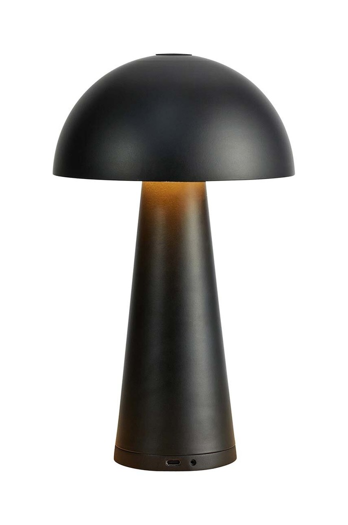 Bezdrôtová stolová lampa Markslöjd Fungi čierna 108655
