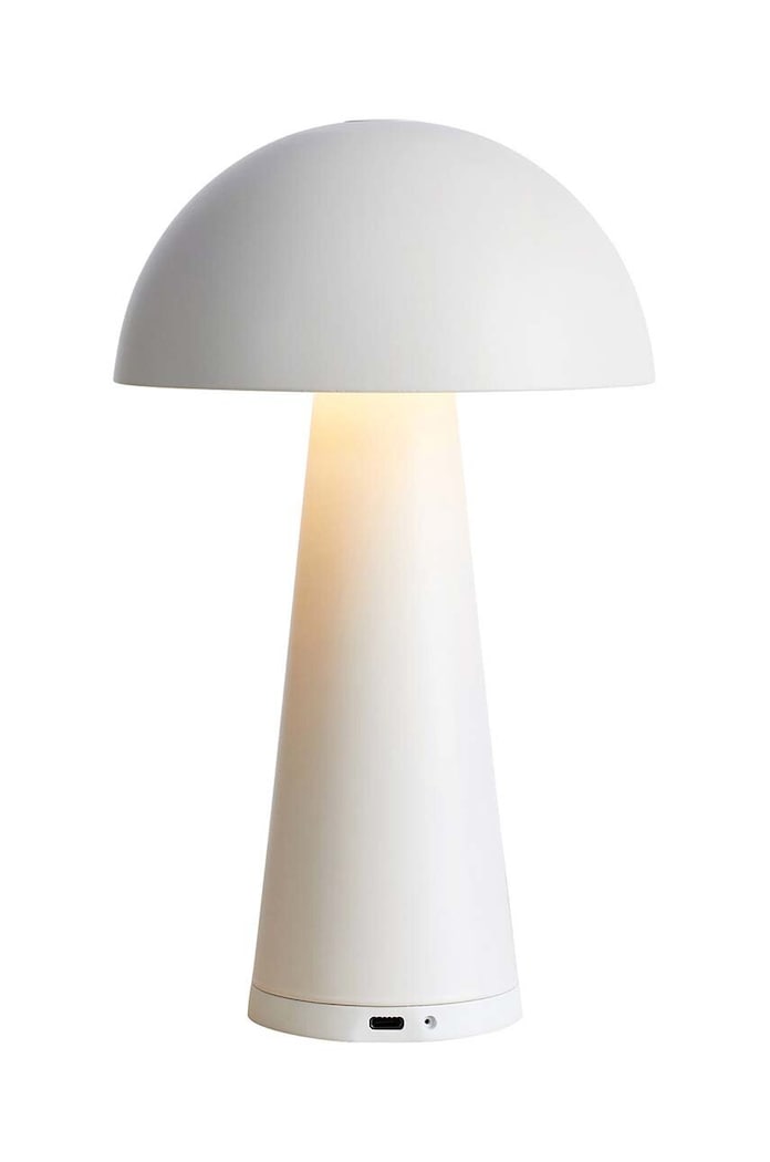 Bezdrátová stolní lampa Markslöjd Fungi bílá 108656