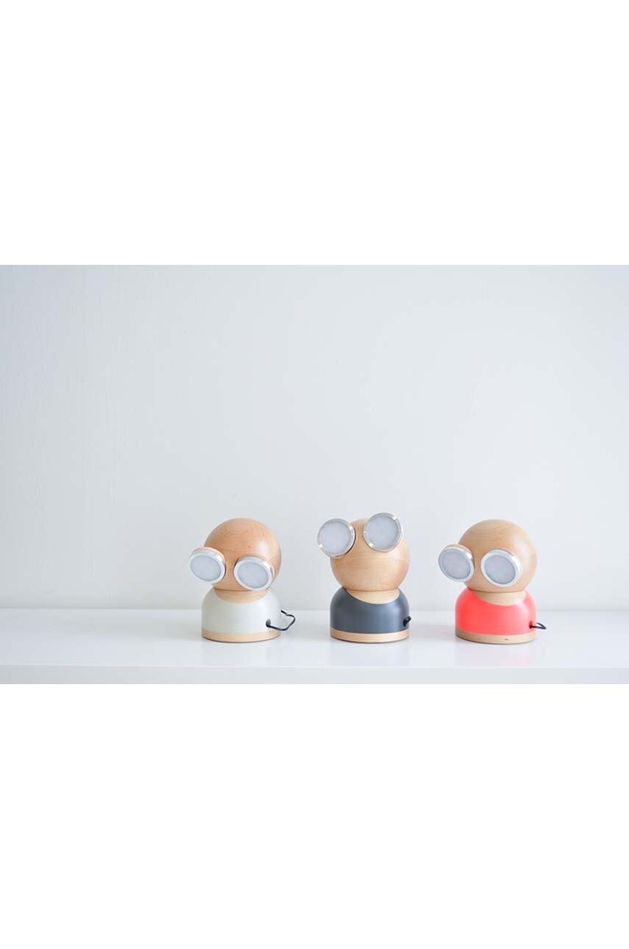 Led nočné svetlo Design Nest Mr Watt Goggle KB692MRWATTWOODGREY