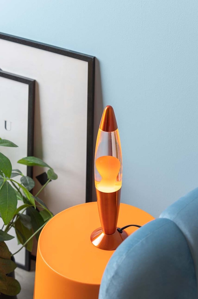 Living și dormitor Leitmotiv veioza Funky Rocket Lava LM2185OR portocaliu