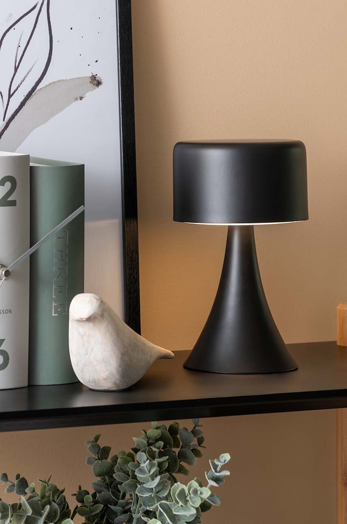 Salon i sypialnia Leitmotiv lampa ledowa Nora LED LM2188BK czarny