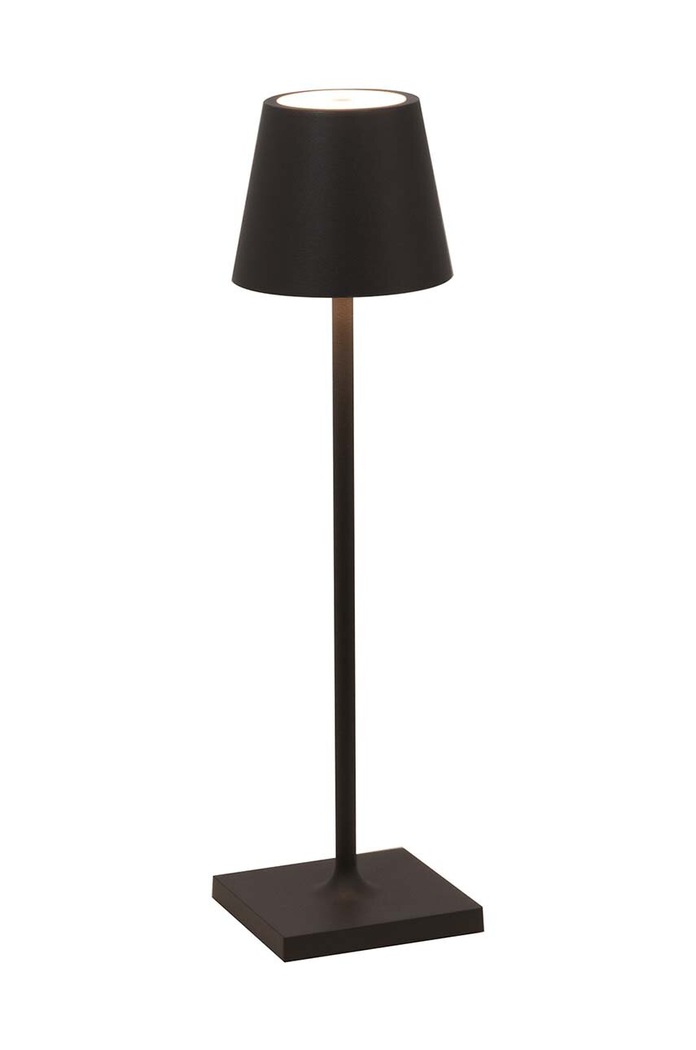 Zafferano Bezdrátová stolní LED lampa Zafferano Poldina Pro Micro černá LD0490D3