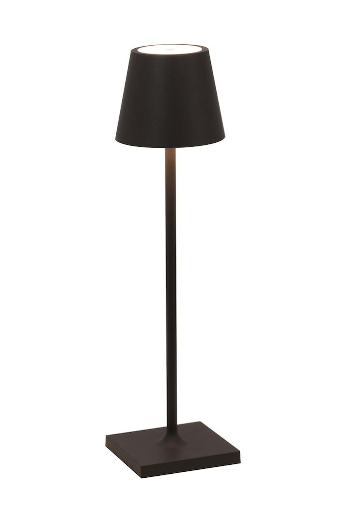 Zafferano Bezdrátová stolní LED lampa Zafferano Poldina Pro Micro černá LD0490D3