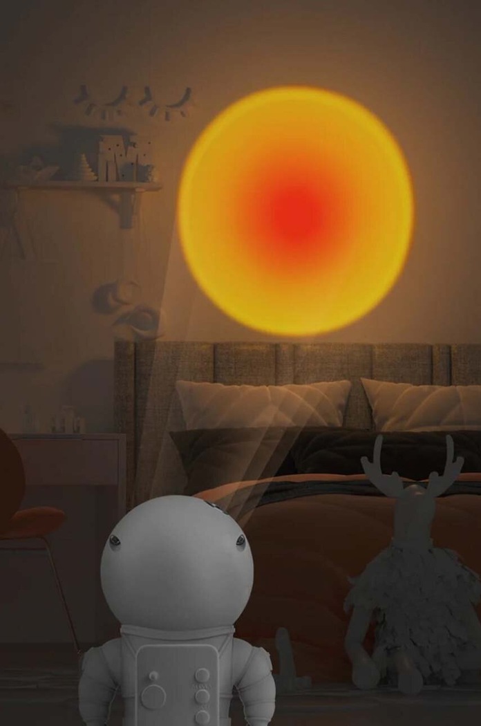 Projekčná lampa MOB Astronaut ASTL.SUN.01 biela