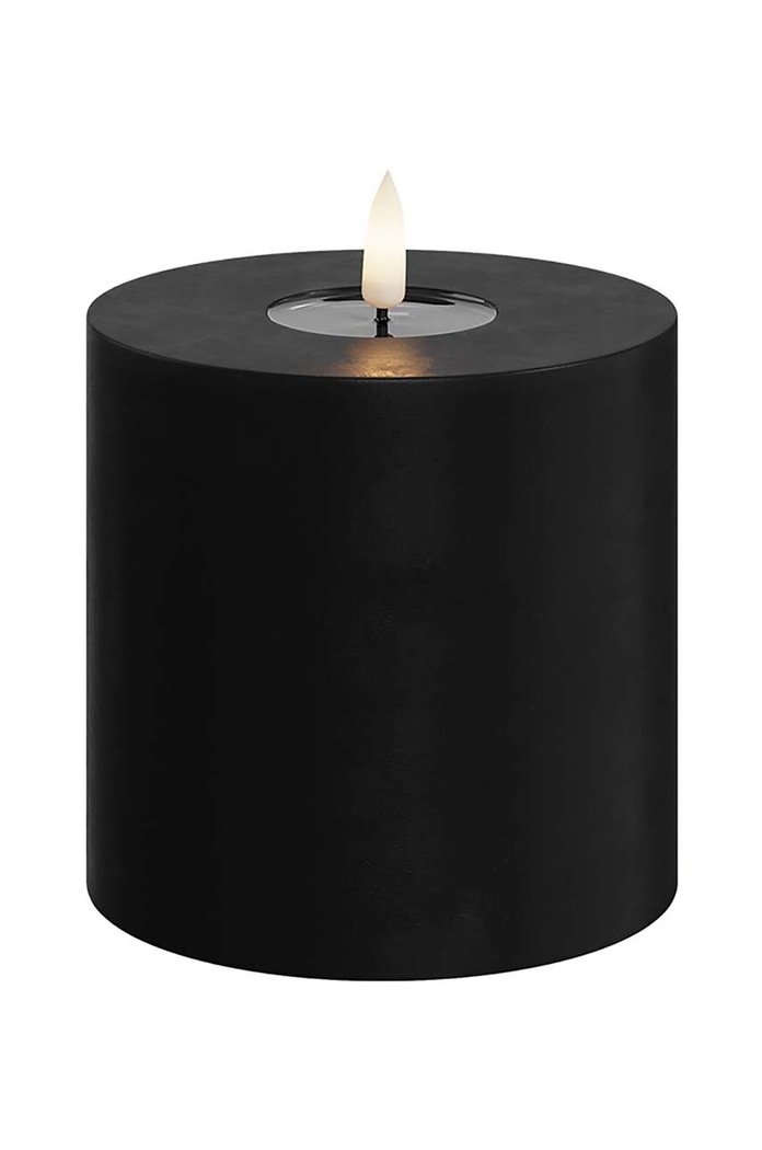 LED svíčka Deluxe Homeart 10 x 10 cm černá RF0021