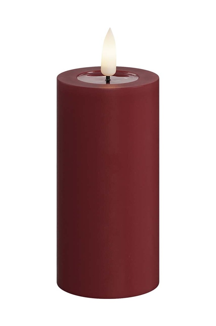 Led sviečka Deluxe Homeart 5 x 10 cm burgundské RF.0053.1