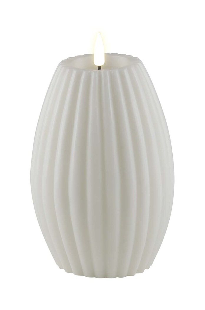 Led свещ Deluxe Homeart 10 x 15 cm бял RF.R.0002