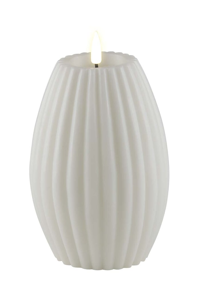 Led свещ Deluxe Homeart 10 x 15 cm бял RF.R.0002