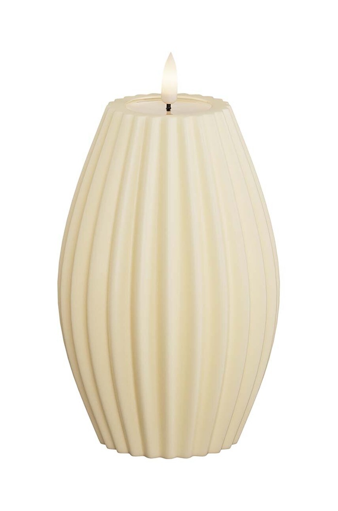 LED svíčka Deluxe Homeart 10 x 15 cm béžová RF.R.0010