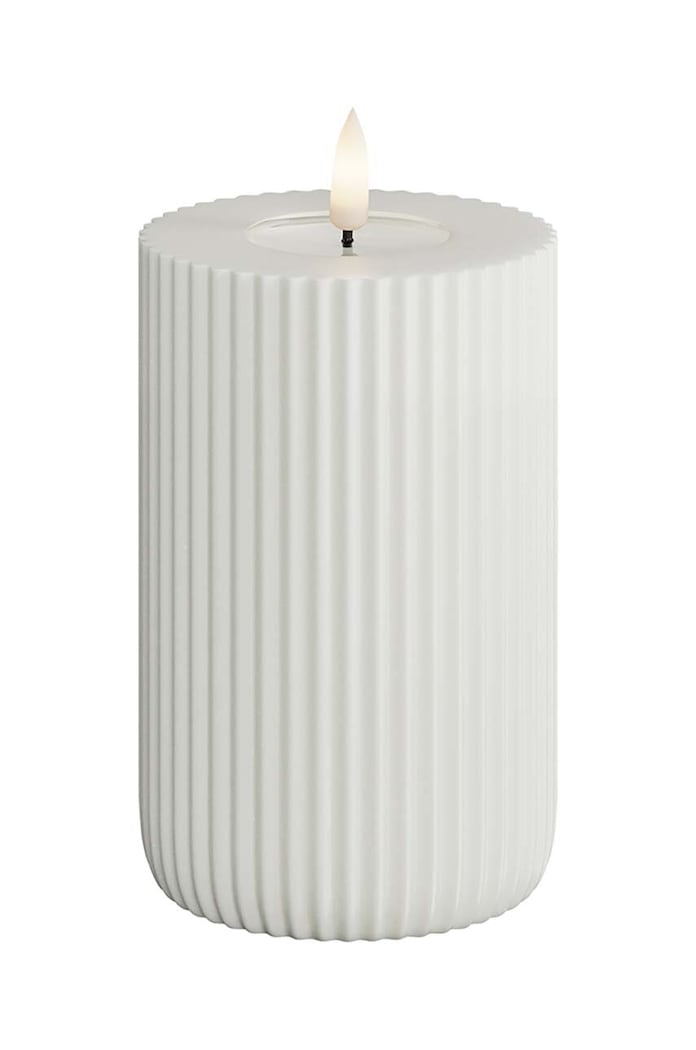 Deluxe Homeart świeca led 8 x 12,5 cm biały RF.R.0016