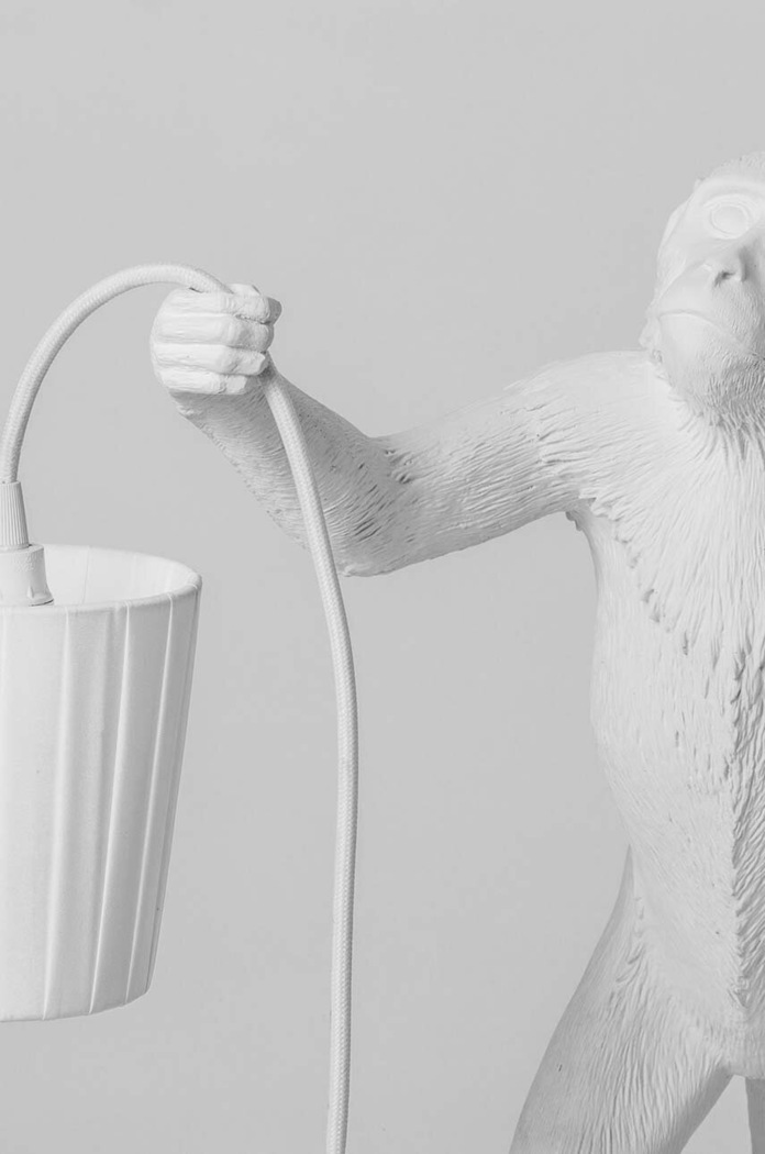 Living și dormitor Seletti abajur Monkey 14918.WHI alb