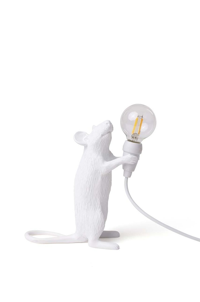 Stolní lampa Seletti Mouse Lamp Step bílá 15220.