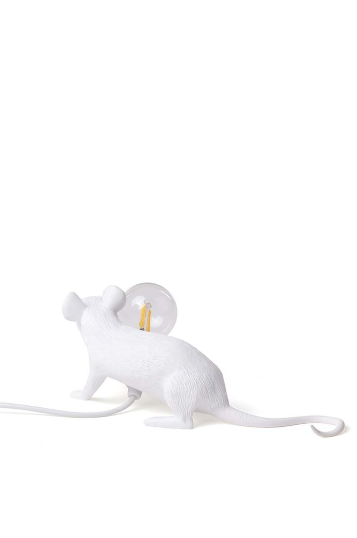 Obývacia izba a spálňa Stolná lampa Seletti Mouse Lamp Lop 15222 biela