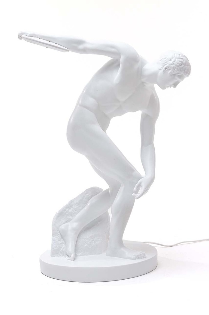 Seletti veioza Discobolux Lamp alb 14807.