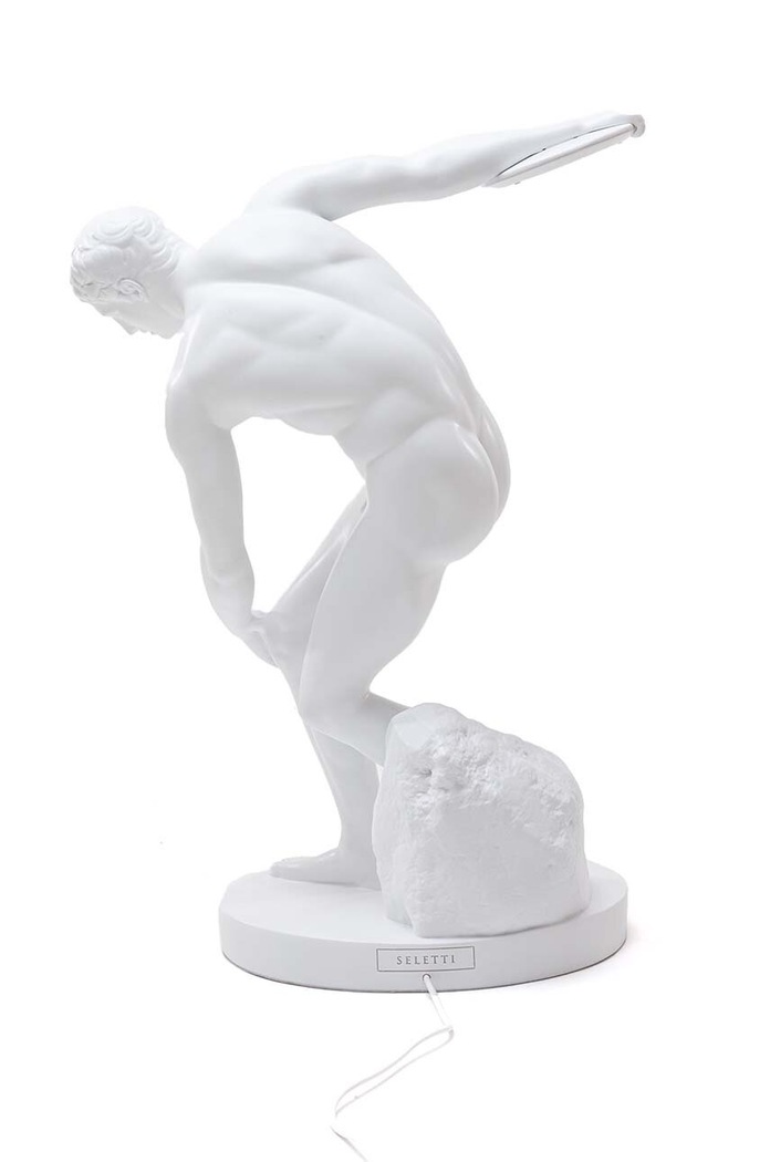 Living și dormitor Seletti veioza Discobolux Lamp 14807. alb