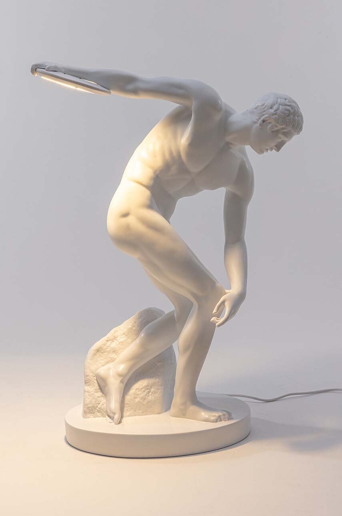 Seletti veioza Discobolux Lamp 14807. alb