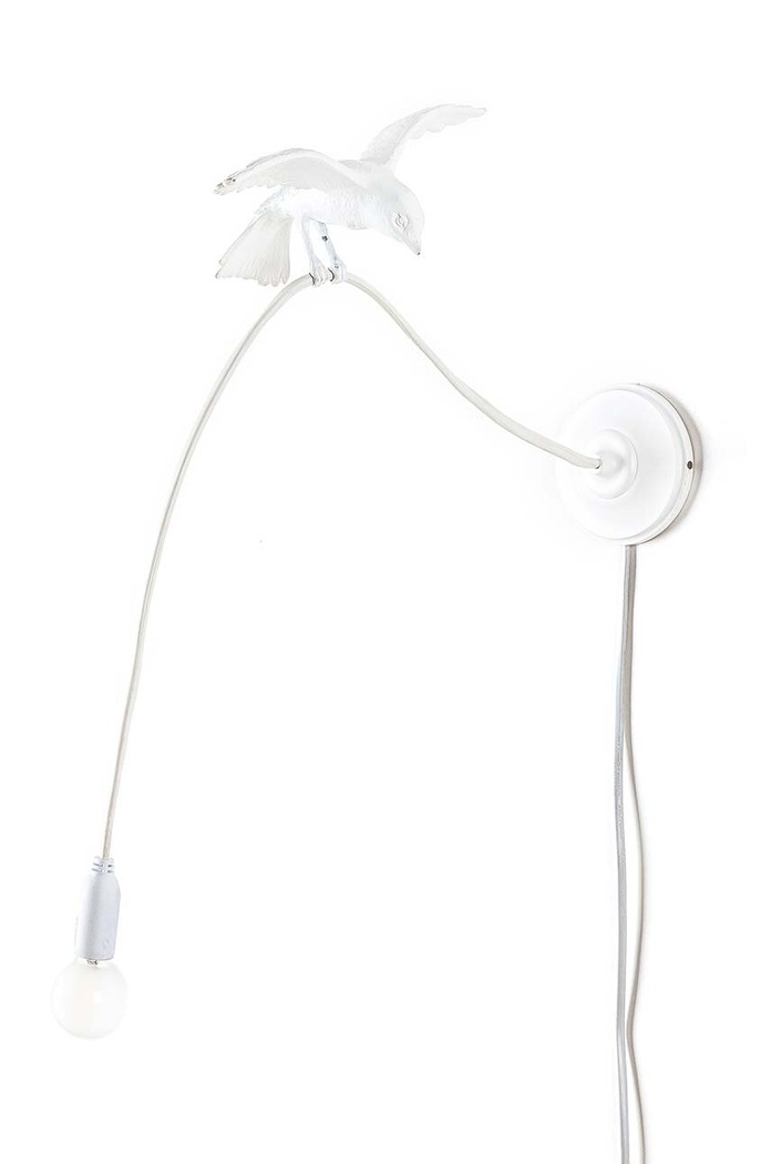 Seletti lampa ścienna Sparrow Lamp Wall Lamp - Cruising biały 15316