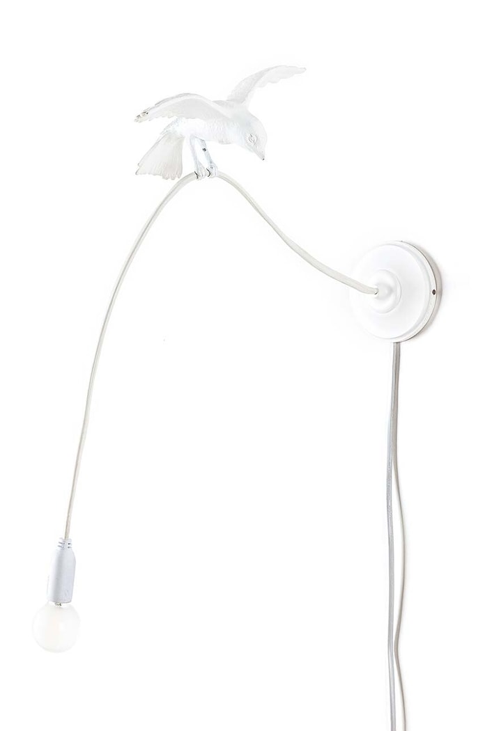 Seletti lampa ścienna Sparrow Lamp Wall Lamp - Cruising biały 15316