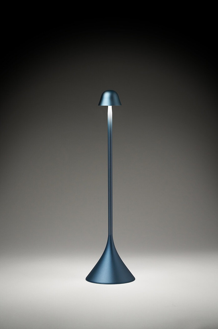 Bežična stolna lampa Lexon Steli Bell plava LH95B.LB1