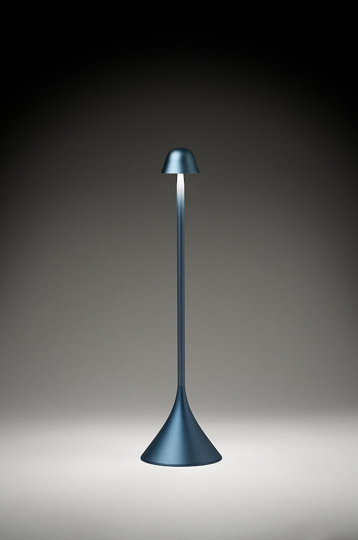 Bežična stolna lampa Lexon Steli Bell plava LH95B.LB1