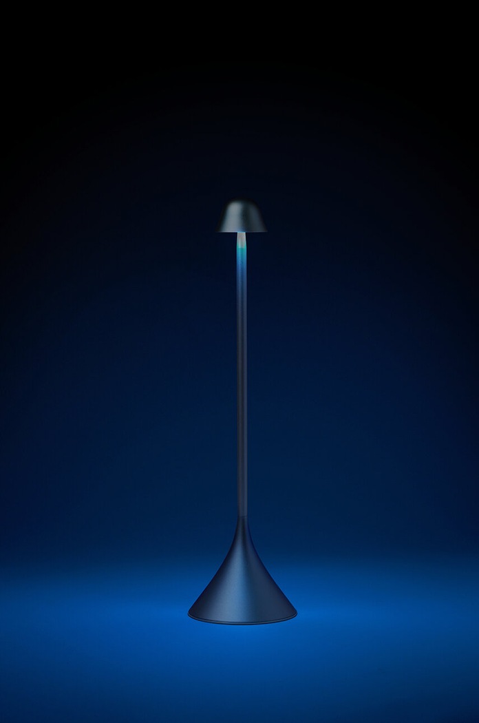 Bežična stolna lampa Lexon Steli Bell LH95B.LB1 plava